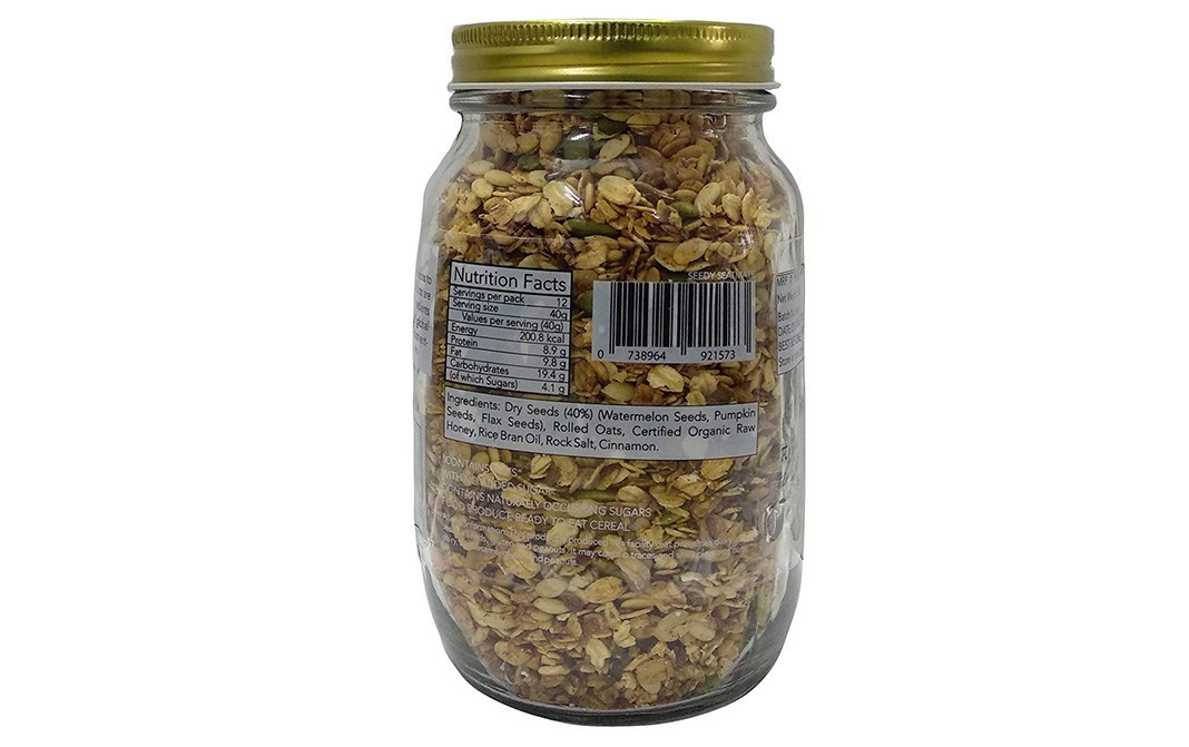 TheNibbleBox Seedy Seatmate Granola    Glass Jar  500 grams